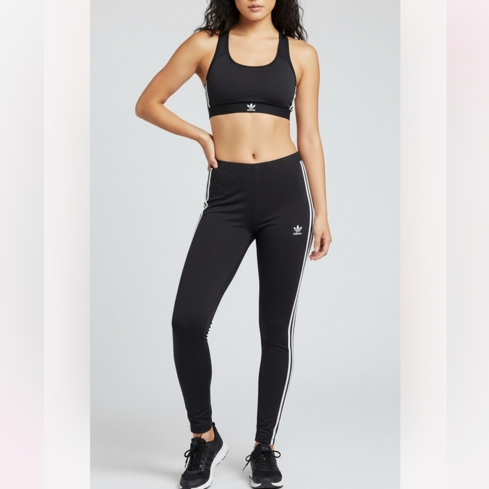 ADIDAS Primeblue Trefoil Elastic Waist black Legging. S